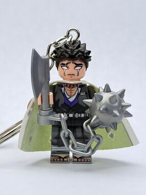 Demon Slayer Gyomei Himejima Custom Minifigure Keychain